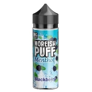 BLACKBERRY MENTHOL 100ML E LIQUID MOREISH PUFF