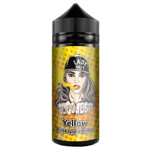 YELLOW PINEAPPLE LIME 100ML E LIQUID LADY  HAZE