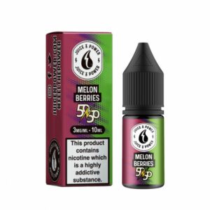 MELON BERRIES 10ML E LIQUID 50/50 BY JUICE N POWER EXP