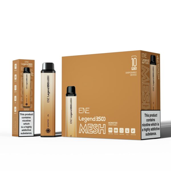 ENE LEGEND 3500 MESH DISPOSABLE VAPE KIT 20MG - Image 12