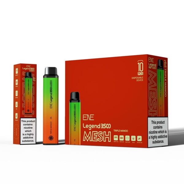 ENE LEGEND 3500 MESH DISPOSABLE VAPE KIT 20MG - Image 9