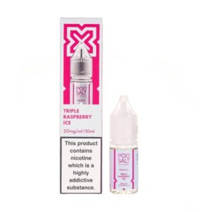 TRIPLE RASPBERRY ICE 10ML NIC SALT POD SALT NEXUS