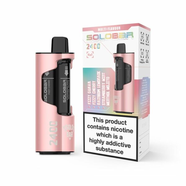 SOLO BAR 4 IN 1 2400 DISPOSABLE VAPE KIT 20MG - Image 4