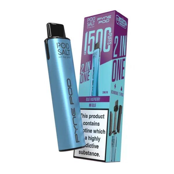 PYNE POD 2 IN 1 1500 DISPOSABLE VAPE KIT 20MG BY POD SALT - Image 4