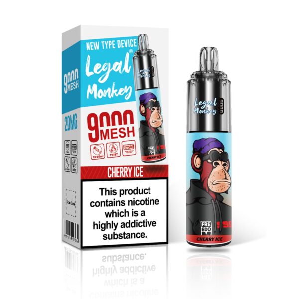LEGAL MONKEY 9000 DISPOSABLE VAPE KIT  20MG - Image 3