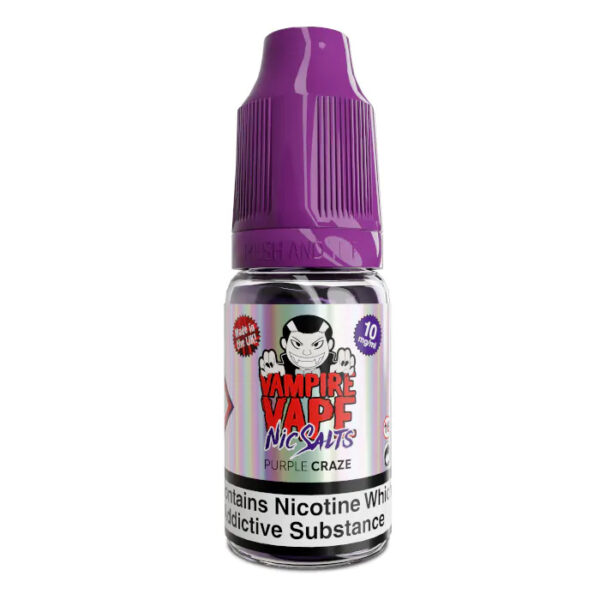 PURPLE CRAZE NIC SALT 10ML VAMPIRE VAPE