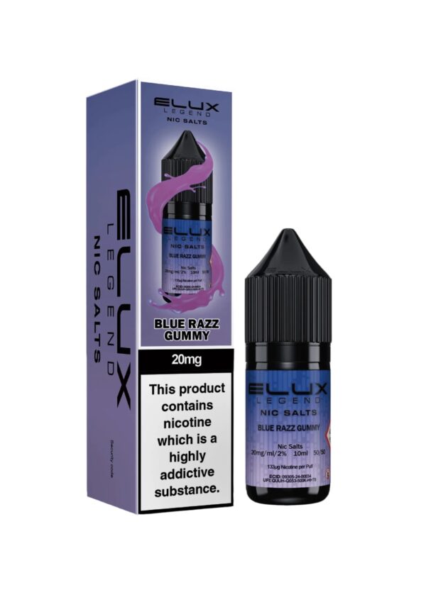 BLUE RAZZ GUMMY 10ML NIC SALT ELUX LEGEND