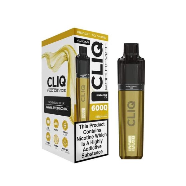 AVOMI CLIQ 6000 DISPOSABLE VAPE KIT 20MG - Image 7