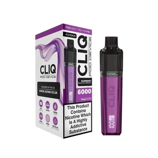 AVOMI CLIQ 6000 DISPOSABLE VAPE KIT 20MG - Image 9