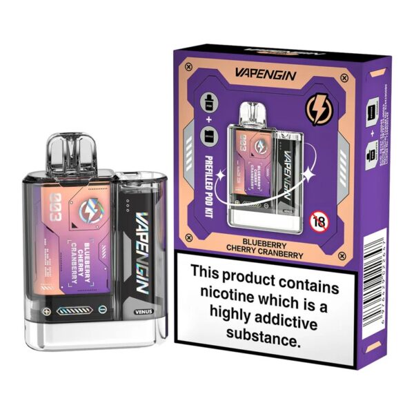 VAPENGIN VENUS 600 DISPOSABLE VAPE KIT 20MG - Image 4